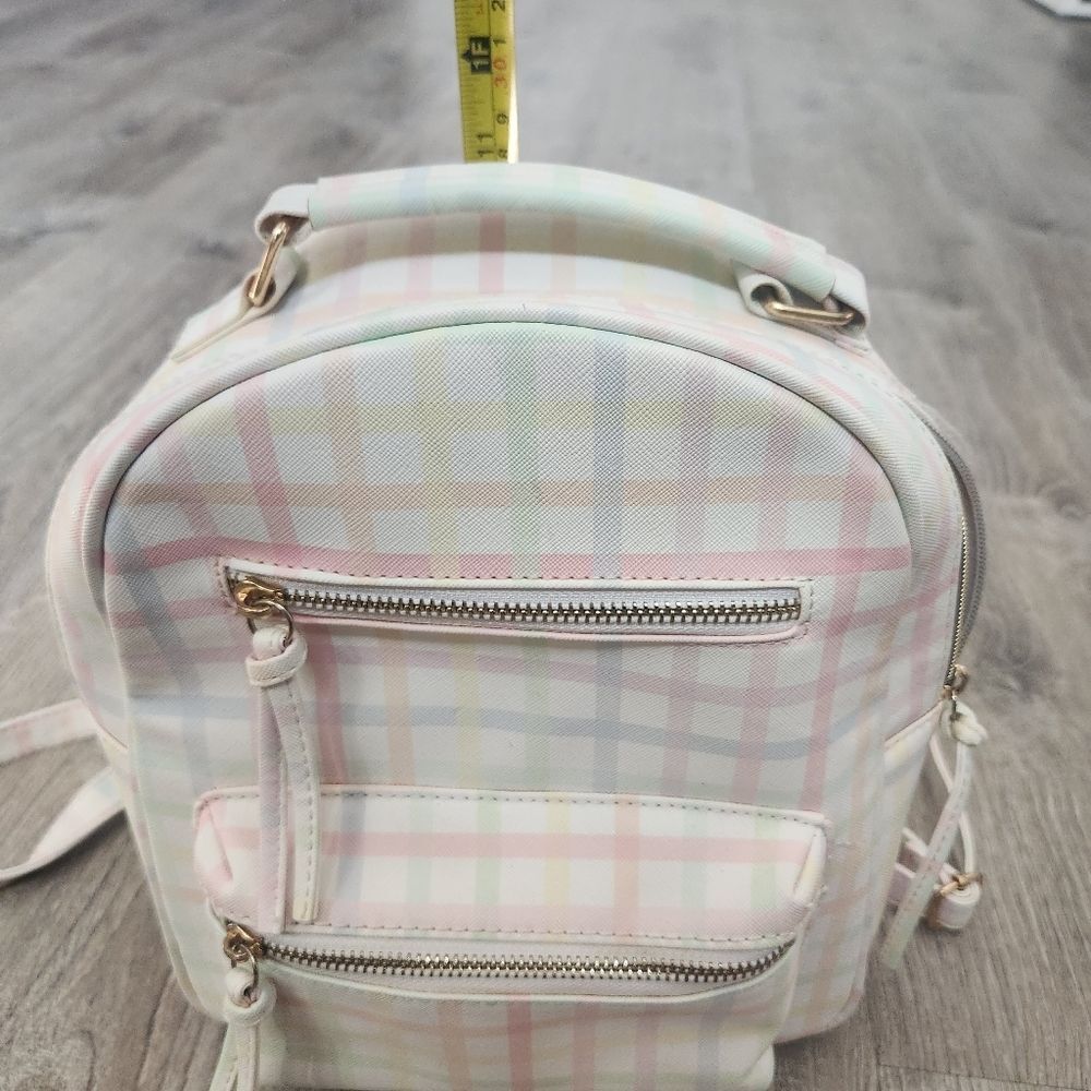 Multi-Color Under One Sky Women's Small Backpack Bag Zipper Pockets Strap Handle - Picture 12 of 13